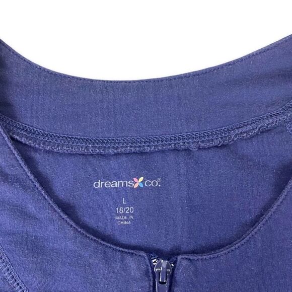 Dreams & Co. Women's Short French Terry Robe size Large - Picture 3 of 10